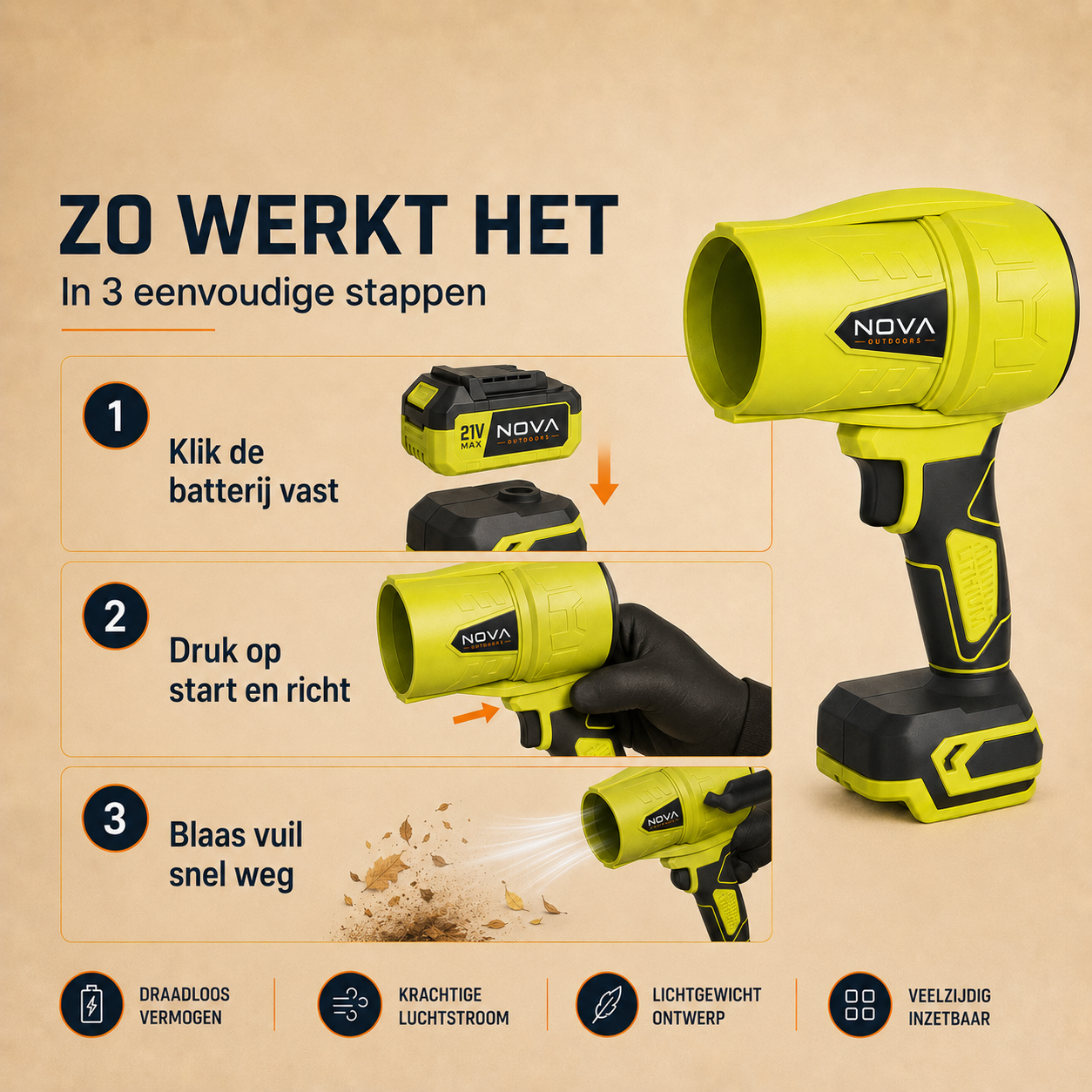 Nova Outdoors PowerBlow 21V