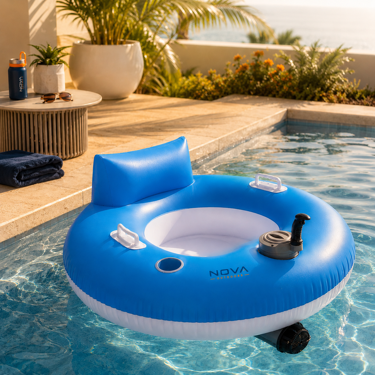 Nova Outdoors Float Buddie  Motorized Pool Float