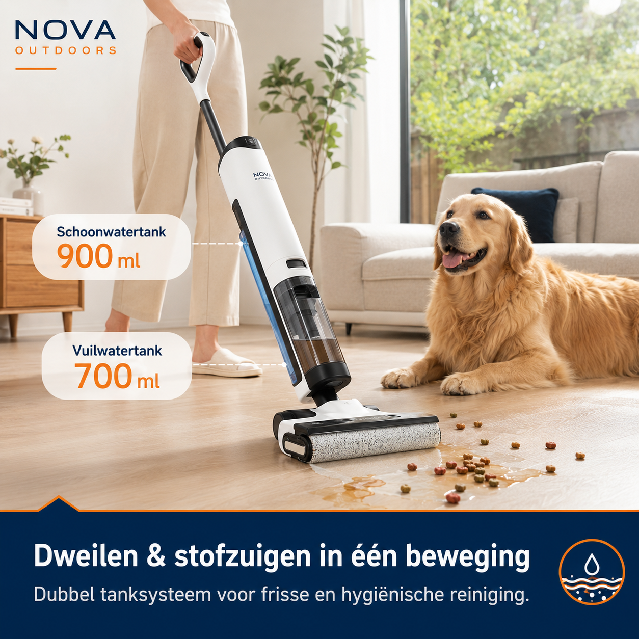 Nova Outdoors Wet & Dry Cordless Floor Cleaner