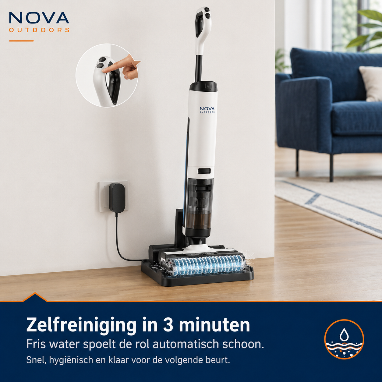 Nova Outdoors Wet & Dry Cordless Floor Cleaner