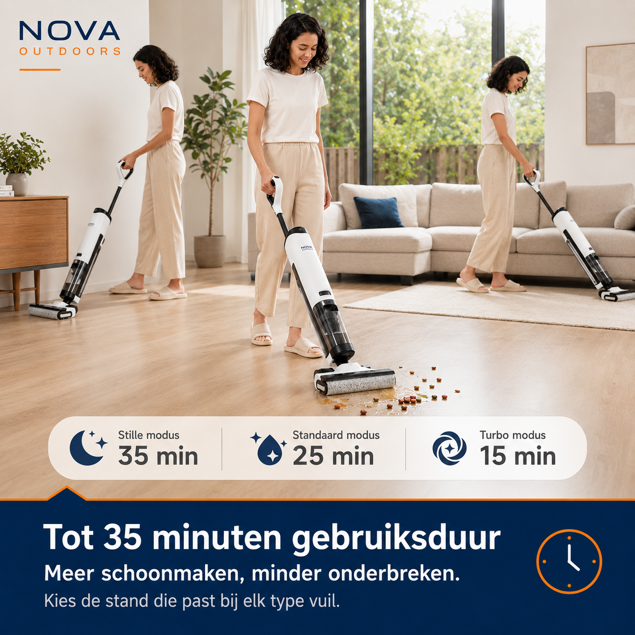 Nova Outdoors Wet & Dry Cordless Floor Cleaner