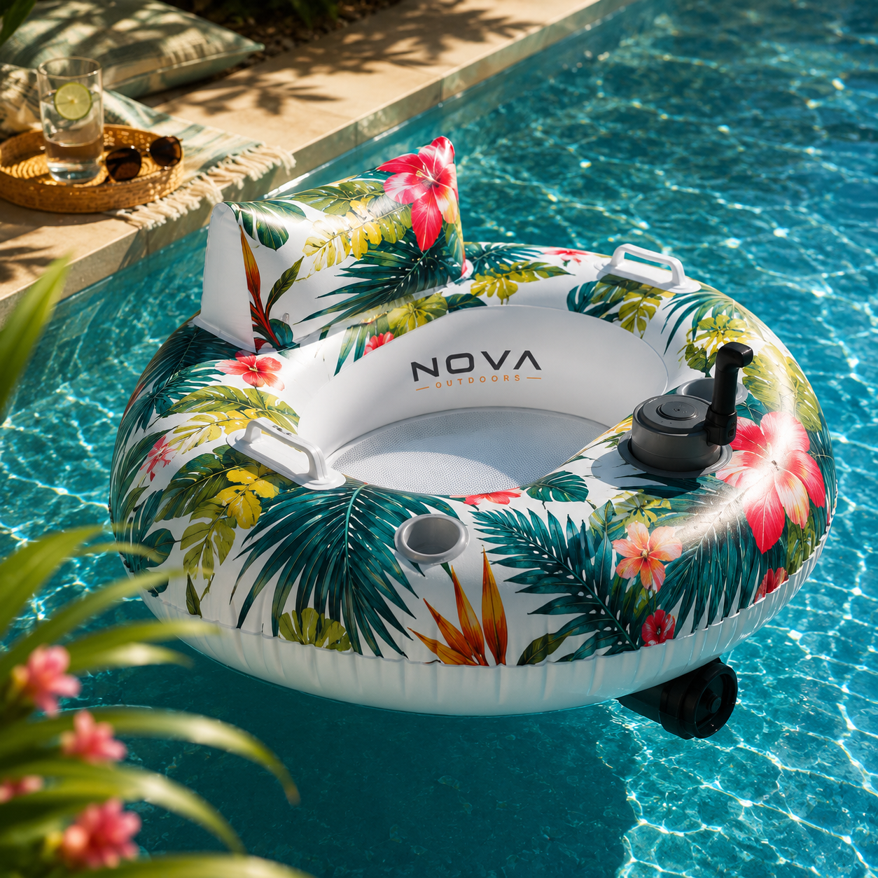 Nova Outdoors Float Buddie  Motorized Pool Float