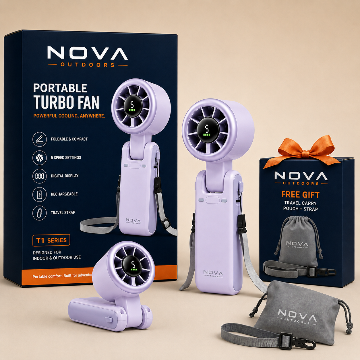 Nova Outdoors JetForce Portable Handheld Turbo Fan